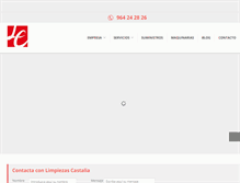 Tablet Screenshot of limpiezascastalia.com